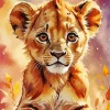 Lion Cub Art Diamond Painting