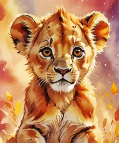 Lion Cub Art Diamond Painting