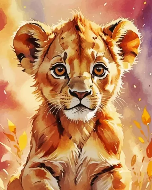 Lion Cub Art Diamond Painting