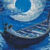 Lovers On Boat Diamond Painting