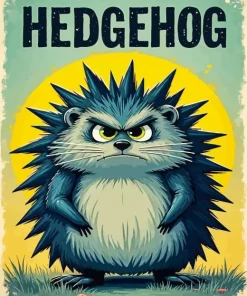 Mad Hedgehog Diamond Painting