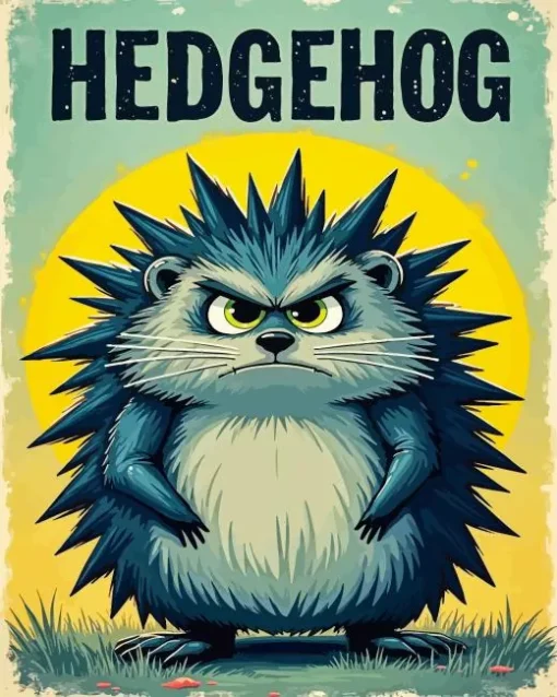 Mad Hedgehog Diamond Painting