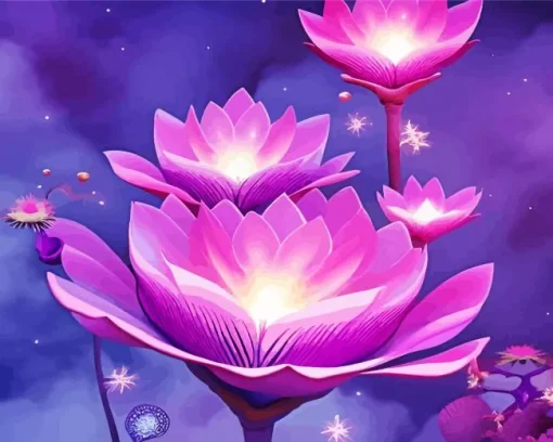 Magical Flowers Diamond Painting