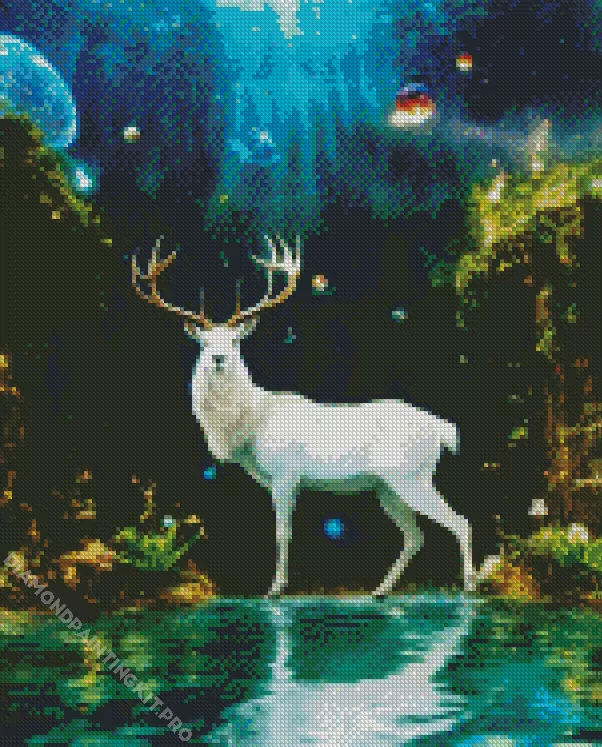 magical guardian deer Diamond With Numbers