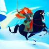Merida And Her Horse Diamond Painting