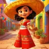 Mexican Girl Diamond Painting