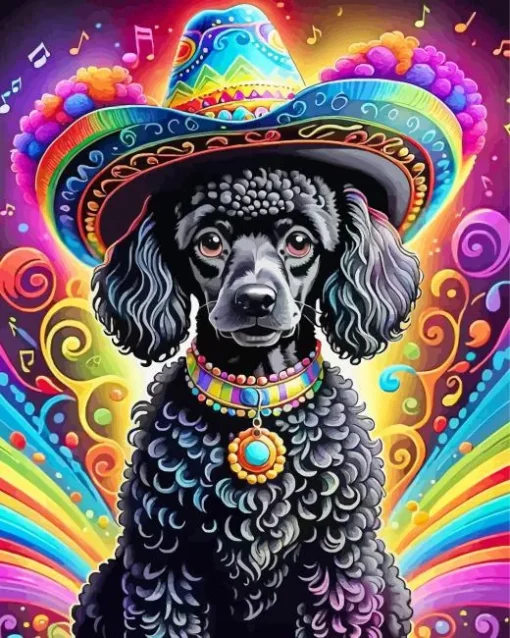 Mexican Poodle Diamond Painting