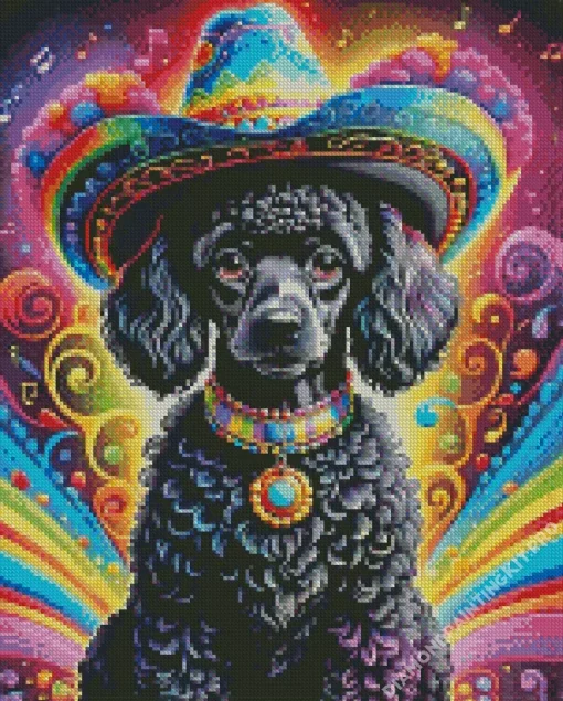 Mexican Poodle Diamond Painting