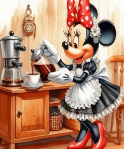 Minnie Mouse Maid Diamond Painting