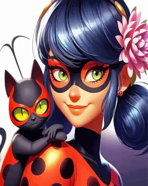 Miraculous Ladybug And Cat Diamond Painting