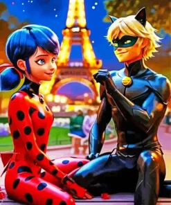 Miraculous Ladybug In Paris Diamond Painting