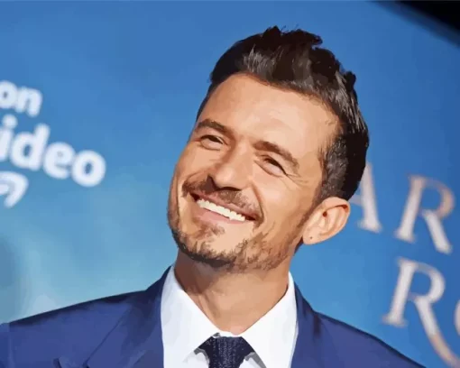 Orlando Bloom Smiling Diamond Painting