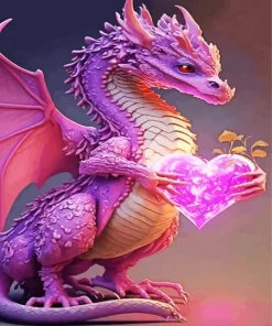 Pink Dragon Diamond Painting