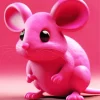 Pink Mouse Diamond Painting