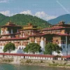 Punakha Dzong Diamond Painting