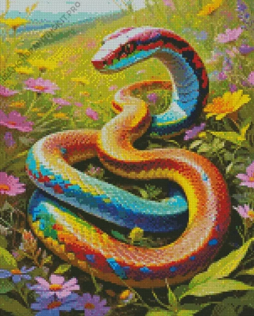 Rainbow Snake Diamond Painting