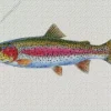 Rainbow Trout Fish Diamond Painting