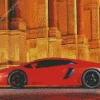 Red Lamborghini Diamond Painting