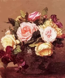 Roses And Clematis By Henri Latour Diamond Painting