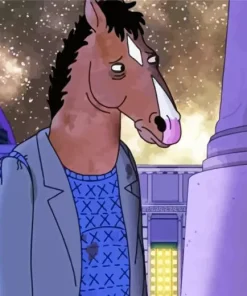 Sad Bojack Horseman Diamond Painting