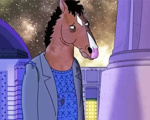Sad Bojack Horseman Diamond Painting