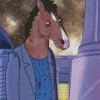 Sad Bojack Horseman Diamond Painting
