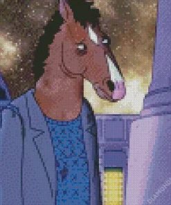 Sad Bojack Horseman Diamond Painting