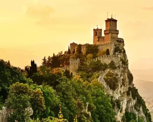 San Marino Guaita Tower Diamond Painting