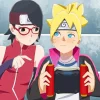 Sarada Uchiha And Boruto Uzumaki Diamond Painting