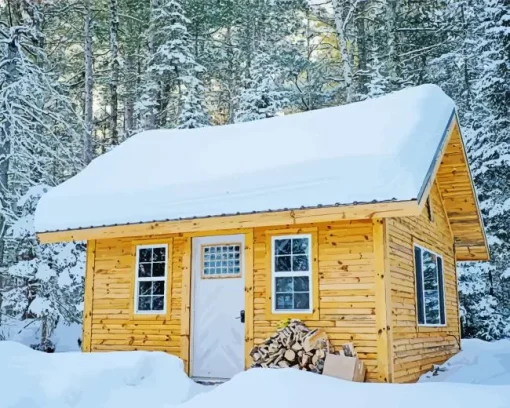 Snow House Diamond Painting