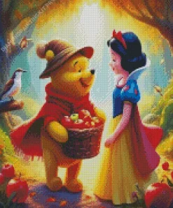 Snow White And Winnie The Pooh Diamond Painting