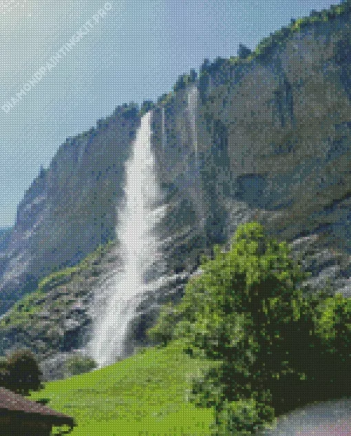 Staubbach Waterfall Diamond Painting