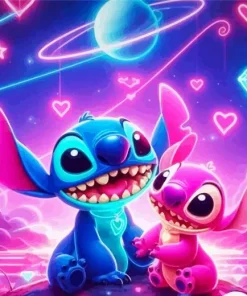 Stitch And Angel Art Diamond Painting
