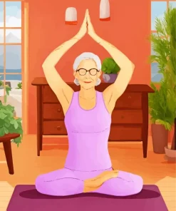 Stretching Woman Diamond Painting
