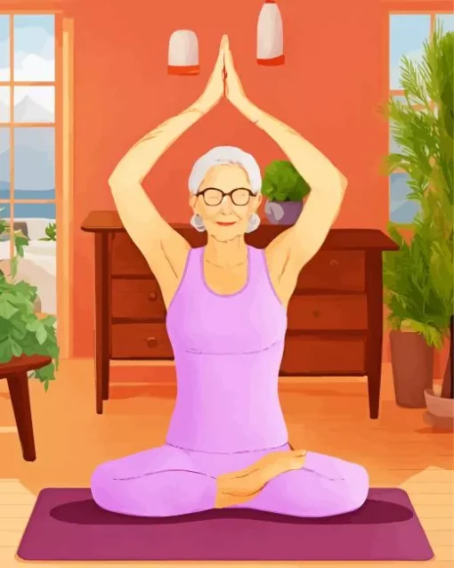 Stretching Woman Diamond Painting