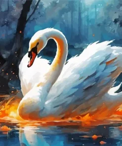 Swan Bird Art Diamond Painting
