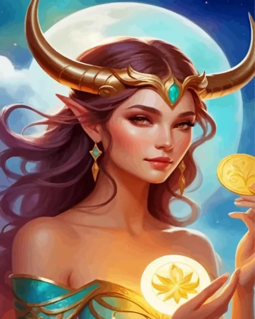 Taurus Girl Diamond Painting