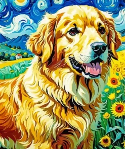 Van Gogh Dog Art Diamond Painting