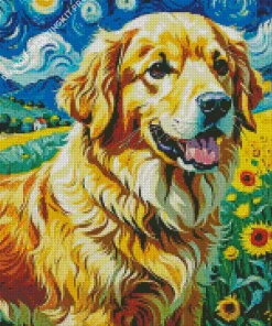 Van Gogh Dog Art Diamond Painting
