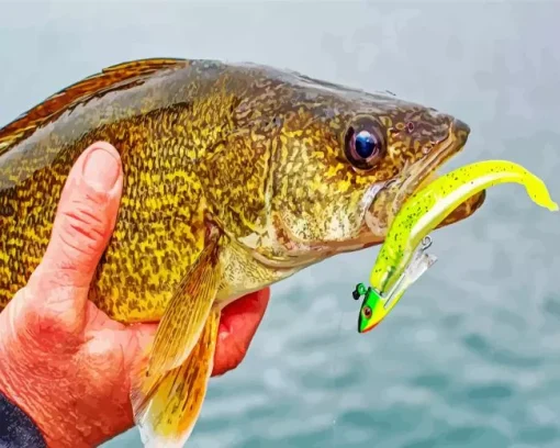 Walleye Fish Diamond Painting