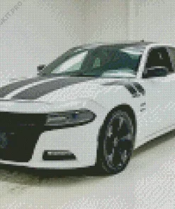 White Dodge Daytona 2016 Diamond Painting