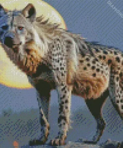 White Hyena Diamond Painting