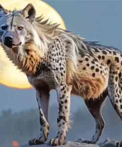 White Hyena Diamond Painting