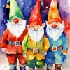 Winter Gnomes Diamond Painting
