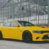 Yellow Dodge Charger Daytona 392 Diamond Painting
