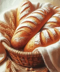 Baked Bread Basket Diamond Painting