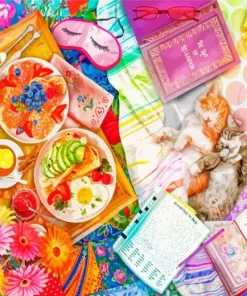 Breakfast In Bed Diamond Painting