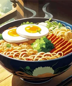 Chinese Ramen Bowl Diamond Painting