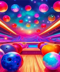 Colorful Bowling Balls Diamond Painting