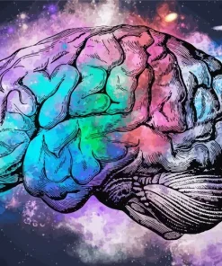 Colorful Brain Art Diamond Painting